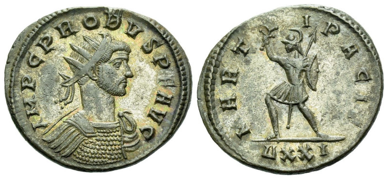 Probus, 276-282 Antoninianus Ticinum circa 276-282, billon 21.00 mm., 4.03 g.
R...