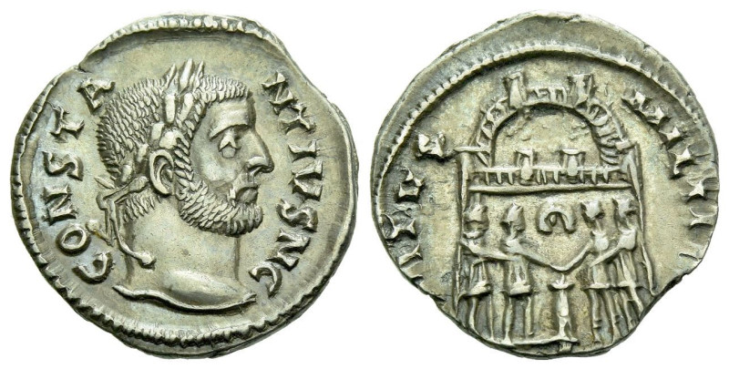 Constantius Chlorus caesar, 293 – 305 Argenteus Treviri Treviri, AR 18.00 mm., 2...