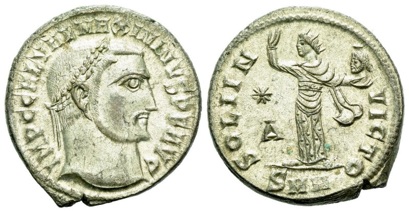 Maximinus II, 309-313 Follis Nicomedia circa 312, Æ 21.00 mm., 4.76 g.
Laureate...