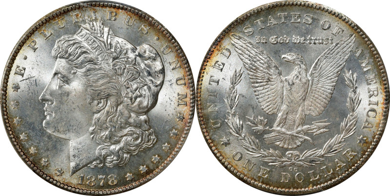 1878-CC Morgan Silver Dollar. MS-63 (PCGS).

PCGS# 7080. NGC ID: 253M.