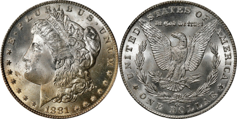 1881-CC GSA Morgan Silver Dollar. MS-65 (NGC).

The original box and card are ...