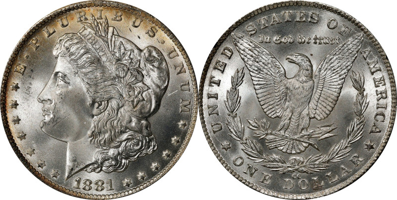 1881-CC GSA Morgan Silver Dollar. MS-65 (NGC).

The original box and card are ...