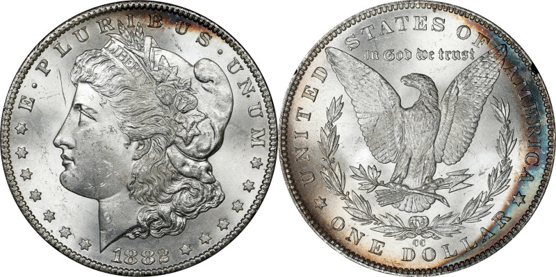 1882-CC GSA Morgan Silver Dollar. MS-63 (NGC).

The original box and card are ...