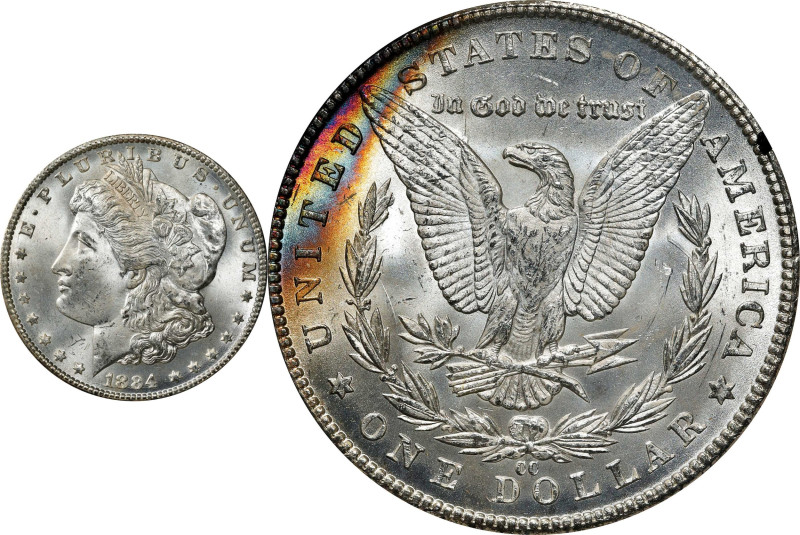 1884-CC GSA Morgan Silver Dollar. MS-65 (NGC).

The original box and card are ...