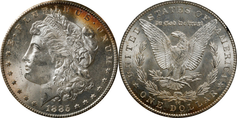 1885-CC GSA Morgan Silver Dollar. Mint State (Uncertified).

The original box ...