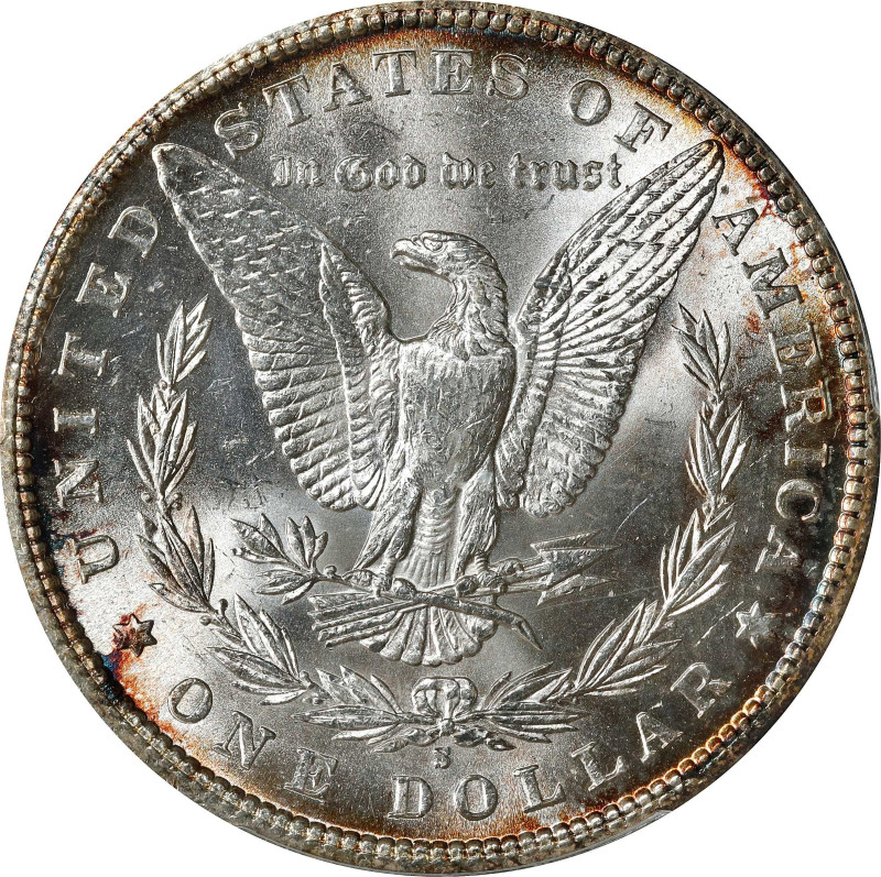 1887-S Morgan Silver Dollar. MS-63 (PCGS).

PCGS# 7180. NGC ID: 2554.