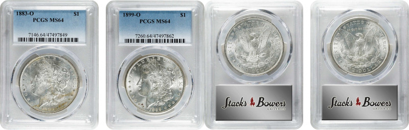 Lot of (2) 19th Century Morgan Silver Dollars. MS-64 (PCGS).

Included are: 18...