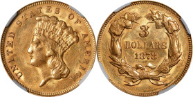 1878 Three-Dollar Gold Piece. AU-55 (NGC).

PCGS# 8000. NGC ID: 25MZ.