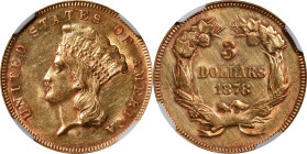 1878 Three-Dollar Gold Piece. AU Details--Cleaned (NGC).

PCGS# 8000. NGC ID: 25MZ.