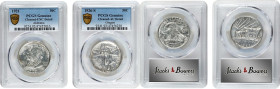 Lot of (2) Commemorative Silver Half Dollars. Cleaned (PCGS).

Included are: 1921 Alabama Centennial, Plain, Unc Details; and 1926-S Oregon Trail Me...