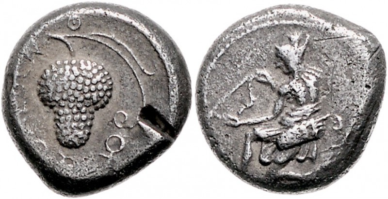 Griechen - Kilikien - Soloi Stater 425-360 v.Chr. Knieende Amazone mit Köcher, i...