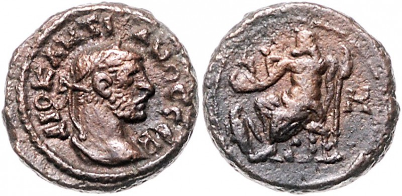Rom - Provinzial Diokletian 284-305 Billon 290/291 Alexandria Büste mit Lorbeerk...
