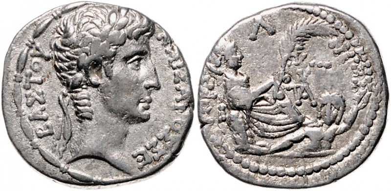 Rom - Kaiserzeit Augustus 31-14 Tetradrachme 2-1 v.Chr. Syrien - Antiochia KAISA...