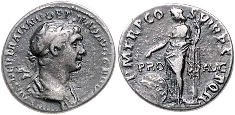 Rom - Kaiserzeit Trajan 98-117 Denar ca. 110 n.Chr. IMP TRAIANO AUG GER DAC PM T...