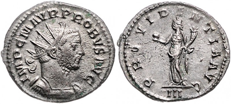 Rom - Kaiserzeit Probus 276-282 Aurelianus ca. 276 n.Chr. Gep. Büste mit Strahle...