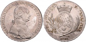 Bayern Maximilian IV. Joseph als Kurfürst. 1799-1806 1/2 Konventionstaler 1805 München AKS 11. Hahn 426. 
l.just. f.st