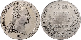 Berg Maximilian IV. Joseph 1799-1806 1/2 Taler 1804 AKS 3. Jg. 162. 
 f.vz/ss