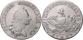 Brandenburg in den Marken - Preussen Friedrich II. der Große 1740-1786 Reichstaler 1785 A Dav. 2590. Olding 70. 
 f.ss/ss