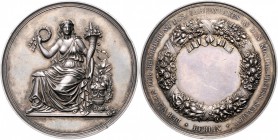 Brandenburg in den Marken - Preussen Friedrich Wilhelm IV. 1840-1861 Silbermedaille o.J. (v. Luerssen/Kullrich) Prämie des Vereins zur Beförderung des...