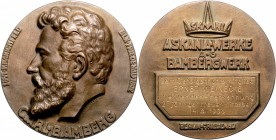 Brandenburg in den Marken - Preussen - Berlin Bronzemedaille 1936 (v. B. Butzke) der Askania-Werke AG Bambergwerk in Berlin-Friedenau als Ehrengabe an...