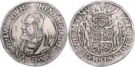 Braunschweig und Lüneburg - Wolfenbüttel Heinrich der Jüngere. 1514-1568 Taler o.J. Riechenberg Dav. 9049. Welter 393 Nachtrag. 
selten ss-vz