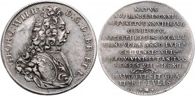 Braunschweig und Lüneburg - Lüneburg Georg Wilhelm 1648-1705 Reichstaler 1705 Celle auf seinen Tod Dav. 2056. Welter 1586. 
kl.Kr. f.vz