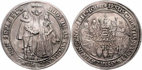 Hamburg Doppelter Schautaler o.J. Hochzeit zu Kanaa, Guss Gaed. vgl. 1600. 
 ss-vz