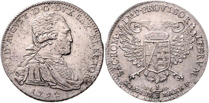 Sachsen - Kurfürstentum ab 1806 Königreich Friedrich August III. 1763-1806 1/3 T...