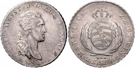 Sachsen - Kurfürstentum ab 1806 Königreich Friedrich August I. 1806-1827 Konventionstaler 1809 SGH Mzz. fehlerhaft. SCH statt SGH (keine Erwähnung die...