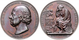 Sachsen - Kurfürstentum ab 1806 Königreich Anton 1827-1836 Bronzemedaille 1830 (v. Krüger) a.d. 70. Geburtstag von Karl August Böttiger Mers. 4484. Ge...