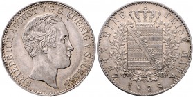 Sachsen - Kurfürstentum ab 1806 Königreich Friedrich August II. 1836-1854 Konventionstaler 1838 G Kahnt 445. Dav. 872A. AKS 97. Thun 319. 
 vz-