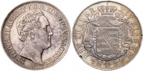 Sachsen - Kurfürstentum ab 1806 Königreich Friedrich August II. 1836-1854 Taler 1839 G Kahnt 448. Dav. 875. AKS 99. Thun 325. 
Kr., Rf., Rs: Sf.a.Rd....