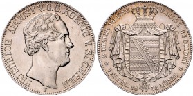 Sachsen - Kurfürstentum ab 1806 Königreich Friedrich August II. 1836-1854 Doppeltaler 1854 F Kahnt 454. Dav. 874. AKS 94. Thun 322F. 
ber. ss-vz