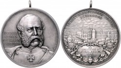 Sachsen - Leipzig, Stadt Silbermedaille 1898 (v. Lehnert / M&W) a.d. 17. Mitteldeutsche Bundesschießen und 25-jähriges Jubiläum des Schützenvereins Pe...