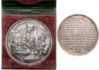 Württemberg Eberhard Ludwig 1693-1733 Silbermedaille 1699 (unsign, Mzm. Friedrich Bornepohl) a.d. Tod von Christine Charlotte, Herzogin von Württember...
