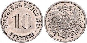 Kaiserreich Kleinmünzen 10 Pfennig 1913 A J. 13. 
 PP