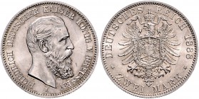 Preussen Friedrich III. 1888-1888 2 Mark 1888 A J. 98. 
 vz-st