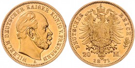 Preussen Wilhelm I. 1861-1888 20 Mark 1871 A 
 vz-st