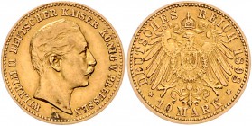 Preussen Wilhelm II. 1888-1918 10 Mark 1898 A 
 ss