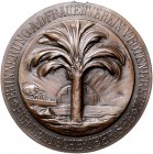 Kolonien Bronzemedaille o.J. einseitig als Erinnerung a.d. Frauenverein des Roten Kreuzes für Deutsche über See 
Öse entfernt 43,1mm 12,3g f.vz