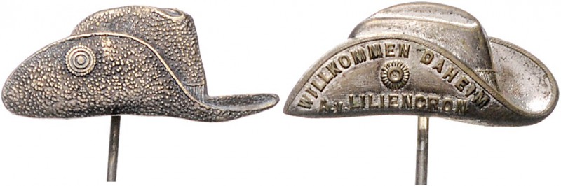 Kolonien Lot von 2 Anstecknadeln des Vereins ehemaliger Kolonialtruppen Hüsken 9...