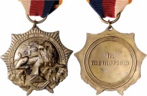 Deutsch-Südwestafrika Löwen-Sonnen-Orden aus vergoldeter Bronze, Für Verdienste um die Kolonien / In memoriam GES.GESCH. Nr. 34.102 Niemann 2.02. 11b....