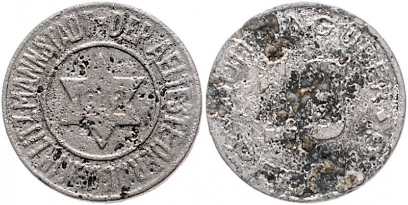 Nebengebiete - Ghetto Litzmannstadt 10 Pfennig 1942 Magnesium J. L2. 
übl. äuße...