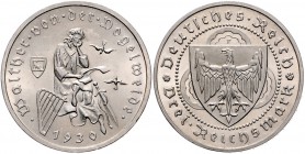 Weimarer Republik 3 Reichsmark 1930 F Zum 700. Todestag von Walther von der Vogelweide J. 344. 
 st-/st