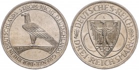 Weimarer Republik 3 Reichsmark 1930 A Zur Rheinlandräumung J. 345. 
kl.Kr. vz