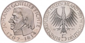 Bundesrepublik Deutschland 5 Deutsche Mark 1964 J Johann Gottlieb Fichte J. 393. 
überdurchschn. Erhaltung f.st