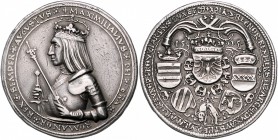RDR - Österreich Maximilian I. 1493-1519 1 1/4 Schauguldiner 1505 Egg 2 var. M/T78. 
35,65g, kl.Kr., sehr seltenes attraktives Stück f.vz