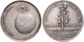 RDR - Österreich Karl VI. 1711-1740 Silbermedaille 1716 S. a.d. Geburt des Erzherzoges Leopold Slg. Jul. 984. Monten. 1455. 
28,7mm 7,0g gutes ss