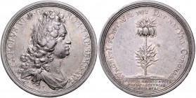 RDR - Österreich Karl VI. 1711-1740 Silbermedaille 1716 Chronogramm (v. Vestner) a.d. Geburt des Erzherzoges Leopold, Prinz von Asturien Slg. Jul. 970...