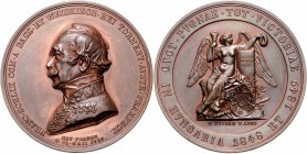 RDR - Österreich Franz Joseph I. 1848-1916 Bronzemedaille 1850 (v. Seidan) a.d. Siege des Grafen Franz v. Schlick über die Aufständischen in Ungarn 18...